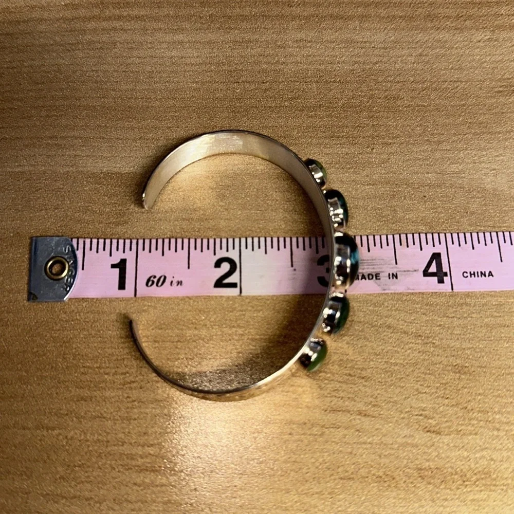 Multi stone & sterling silver cuff bracelet by Jay King - Picture 12 of 12